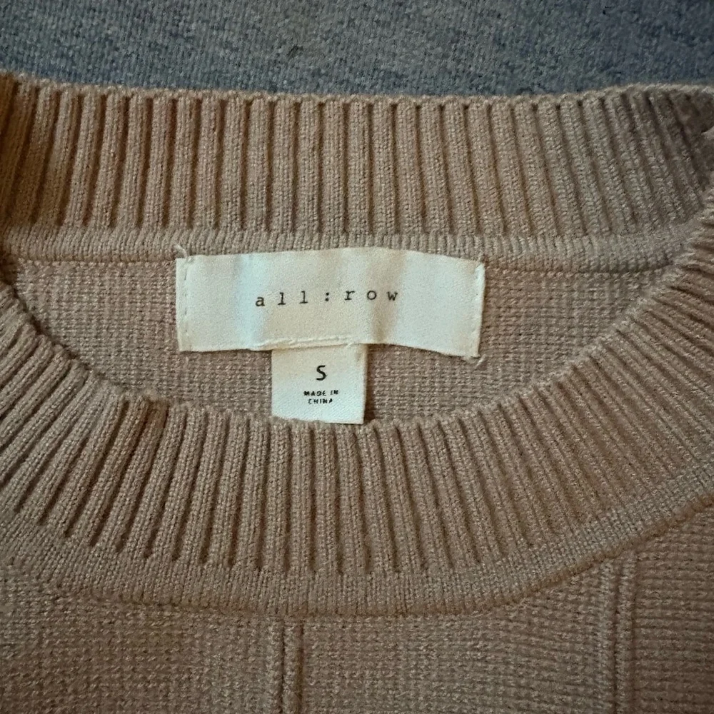 All : ROW The Farrah Top Ribbed Fitted Crew Neck Strapless Crop Tank Top S - Picture 4 of 5